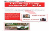 I Training Camp BANYOLES 2018 - transtriatlon.com