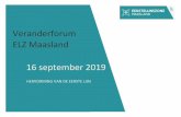 Veranderforum ELZ Maasland 16 september 2019