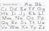 Manuscript Alphabet