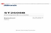 Sitronix ST2608B Controller Datasheet