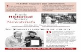 Pinole Society Newsbriefs