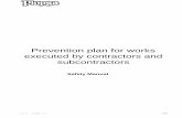 Prevention plan for works executed by contractors and ...