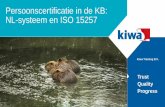 Persoonscertificatie in de KB: NL-systeem en ISO 15257