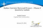 Dulles Corridor Metrorail Project – Phase 2 Quarterly Update