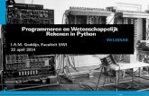 Programmeren en Wetenschappelijk Rekenen in Python - Wi1205AE