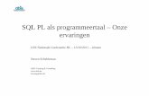 SQL PL als programmeertaal – Onze ervaringen