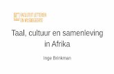 Taal, cultuur en samenleving in Afrika