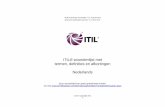 ITIL® woordenlijst met termen, definities en afkortingen Nederlands