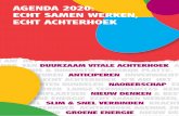 Brochure Achterhoek Agenda 2020, juni 2013 - Achterhoek 2020
