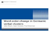 Word order change in Germanic verbal clusters