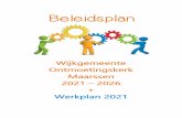 Ontmoetingskerk Maarssen 2026 Werkplan 2021