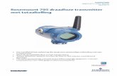 Rosemount 705 draadloze transmitter met totaaltelling