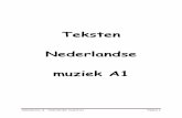Teksten Nederlandse muziek A1 - NT2 TaalMenu