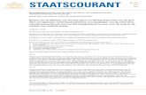 STAATSCOURANT - Officiële bekendmakingen