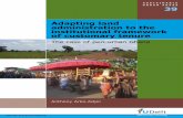 Adapting land administration to the institutional ...