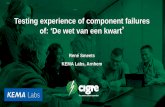 Testing experience of component failures - CIGRE