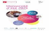 Université d’été 2021 - Alliance Française