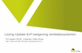 Lezing Update ErP-wetgeving ventilatiesystemen