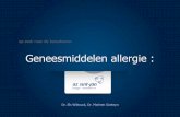 Geneesmiddelen allergie
