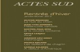 Brochure Rentree Hiver 2012 - Actes Sud
