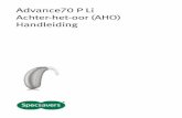 Advance70 P Li Achter-het-oor (AHO) Handleiding