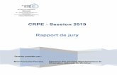 CRPE - Session 2019 Rapport de jury - inspe-bretagne.fr
