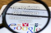 Top 10 Joomla SEO Bloopers - Joomla SEO Expert Sessie