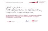 NDF richtlijn Signalering en monitoring van depressieve ... en aansprakelijkheid De richtlijn signalering en monitoring van depressieve klachten bij diabetes maakt deel uit van een