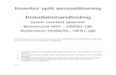 Inverter split airconditioning Installatiehandleiding 2017-02-09¢  Inverter split airconditioning Installatiehandleiding