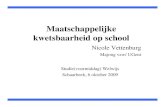 Nicole Vettenburg - .Maatschappelijke kwetsbaarheid op school Nicole Vettenburg Majong vzw/ UGent