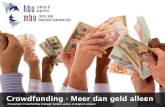 Crowdfunding voor startups - meer dan geld alleen (Leergang Entrepreneurial Ecosystems)