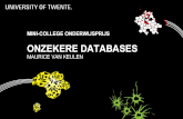 Onzekere databases (Mini-college voor decentrale onderwijsprijs 2015)