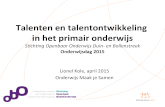 Talent en talentontwikkeling (Talent en talent education)