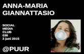 Anna Maria Giannattasio @PUUR spreekt bij social media club #smc036