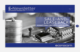 Econocom newsletter - sale and lease-back