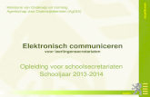 Elektronisch communiceren voor leerlingensecretariaten