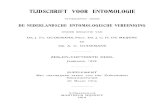 TIJDSCIIRIFT V'OOR ENTOMOLOGIE - tijdsciirift v'oor entomologie uitgegeven door de nederlandscie entomologische