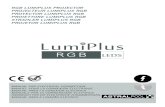 RGB LUMIPLUS PROJECTOR PROJECTEUR LUMIPLUS RGB Colour 1 is white and is reached by one long press. 2.2