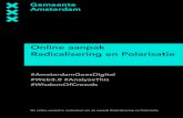 Online aanpak Radicalisering en Polarisatie 2018-03-19آ  Voor de online aanpak zal de gemeente Amsterdam