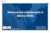 Wetsvoorstel arbeidsmarkt in balans (WAB) - 2 Carolien Brederije c.brederije@  06 24 36 34