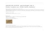 HEERLIJK LEVEN - genealogie tak 1 Peter Luijten ca. 1550 ...skrpt.nl/wp-content/uploads/2018/03/HEERLIJK-LEVEN-Genealogie-Lآ 