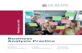 Brochure Business Analysis Practice 0.1 - Le Blanc ... BCS International Diploma in Business Analysis