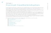 Bijlage 1 Format taalbeleidsplan - cps.nl uuid:faf2dd5b-3e4f-4adc-b3آ  Bijlage 1 Format taalbeleidsplan