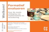 Formatief Welkom! evalueren - Dominique Sluijsmans van leerdoelen en delen van criteria voor succes