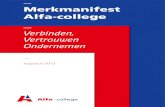 Merkmanifest Alfa-college