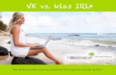 Virtuele klas -VK- versus klas in real life -klas IRL