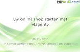 Uw online shop starten met Magento