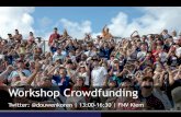 Crowdfunding Worksop FNV Kiem Maastricht