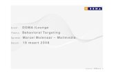 DDMA / Mailmedia: Behavioral Targeting