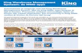 King Warehouse Management Systeem: de WMS-apps De King WMS-apps zijn beschikbaar voor Android vanaf